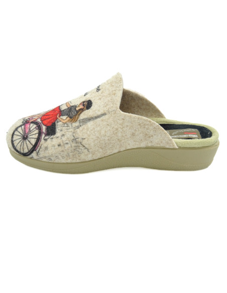 zapatilla de casa para senora con la cuna de caucho