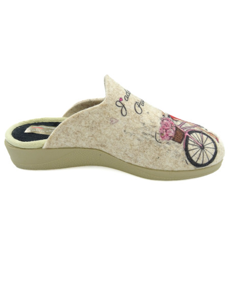 zapatilla de casa para senora con la cuna de caucho