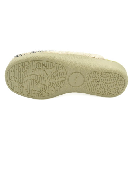 zapatilla de casa para mujer con la cuna de caucho