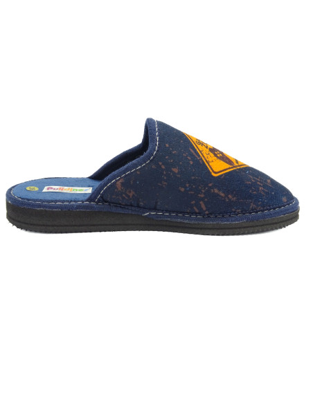 zapatilla de casa para chico con dibujo de mando