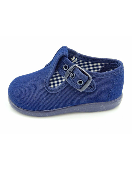 pepito de tela con forro de vichy para nino