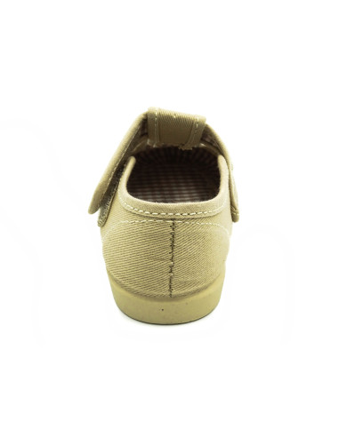 pepito de tela para nino con tira adherente y suela de goma