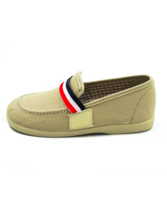 mocasin de tela con bandera de tira de adorno para nino 2