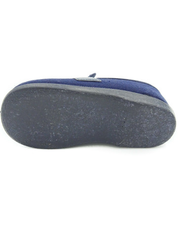 mocasin de tela con bandera de tira de adorno para nino