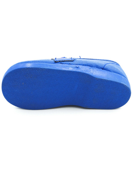 mocasin de tela con bandera de tira de adorno para nino