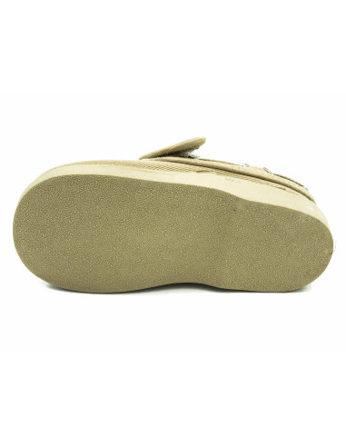 nautico de tela con forro de vichy y suela de goma