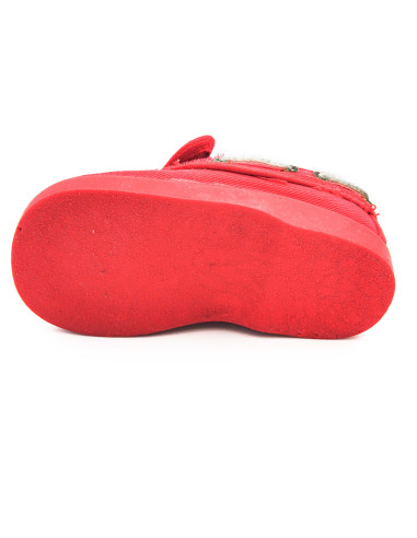 nautico de tela con forro de vichy y suela de goma