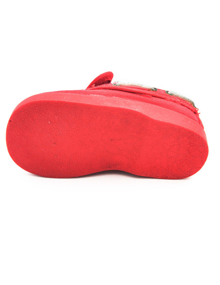 nautico de tela con forro de vichy y suela de goma