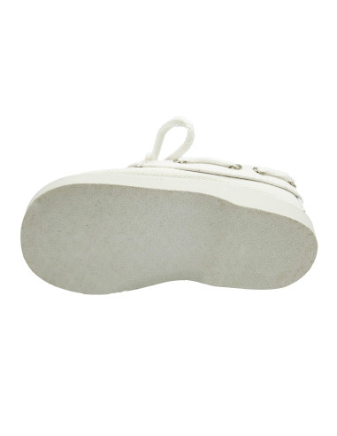 nautico de tela con el forro de vichy y la suela de goma para nino