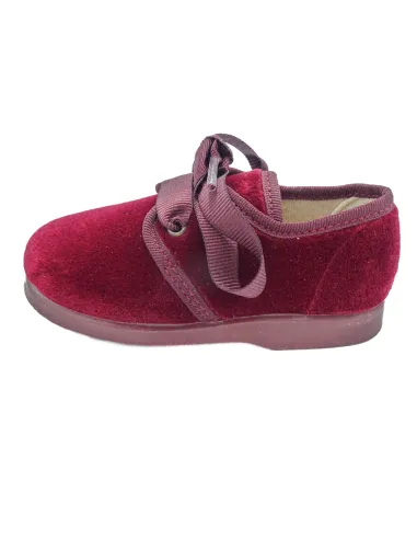 Blucher unixes de terciopelo con lazo de raso