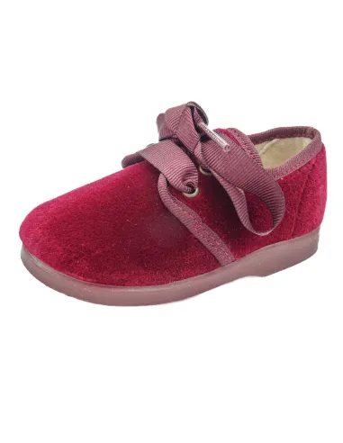 Blucher unixes de terciopelo con lazo de raso