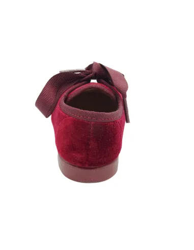 Blucher unixes de terciopelo con lazo de raso