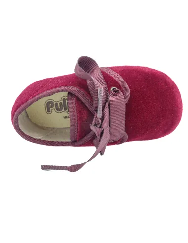 Blucher unixes de terciopelo con lazo de raso