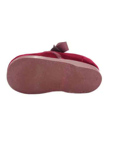 Blucher unixes de terciopelo con lazo de raso