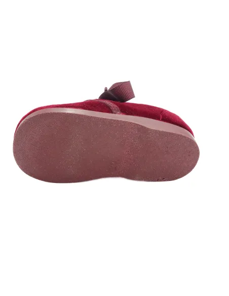 Blucher unixes de terciopelo con lazo de raso