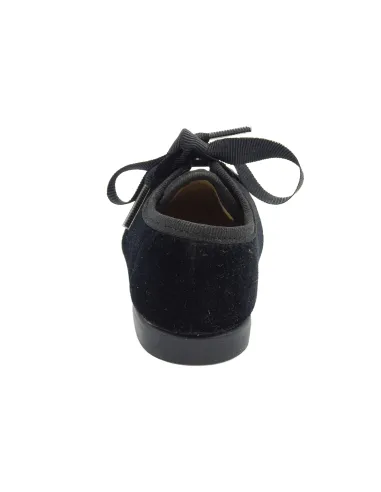 Blucher unixes de terciopelo con lazo de raso