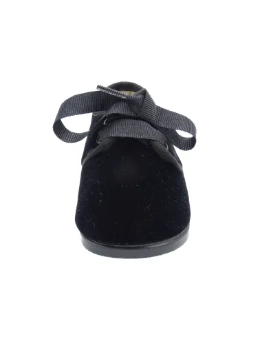 Blucher unixes de terciopelo con lazo de raso