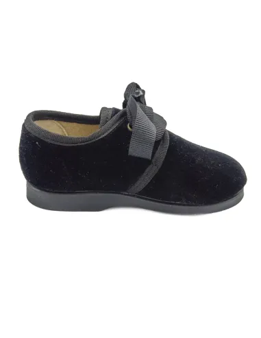 Blucher unixes de terciopelo con lazo de raso