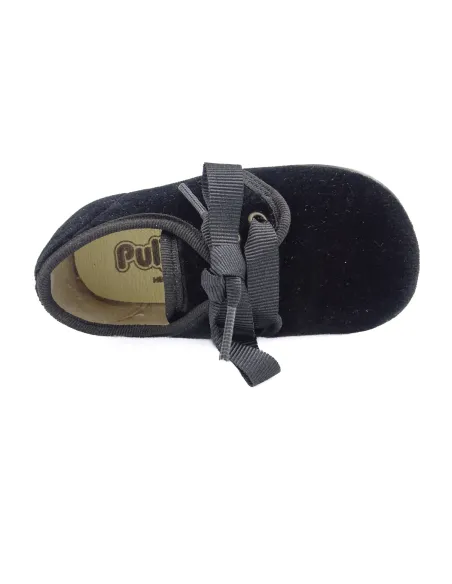 Blucher unixes de terciopelo con lazo de raso