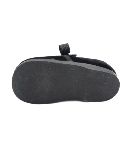 Blucher unixes de terciopelo con lazo de raso