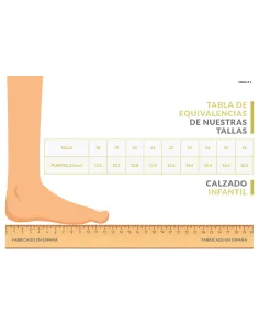 mercedita para niña en serratex con cierre adhesivo 2