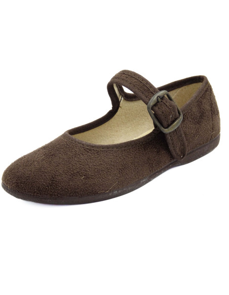 mercedita de serratex con plantilla de textil y suela de goma para nina