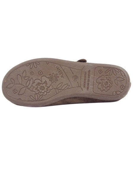 mercedita de serratex con plantilla de textil y suela de goma para nina