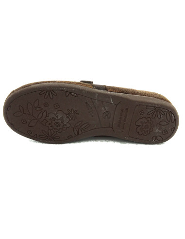 manoletina de serratex con lazo zapatero de goma para nina