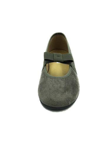 manoletina de serratex con lazo zapatero de goma para nina