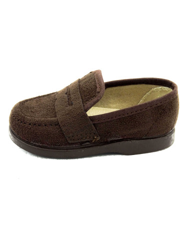 mocasin de serratex con suela de goma para nino