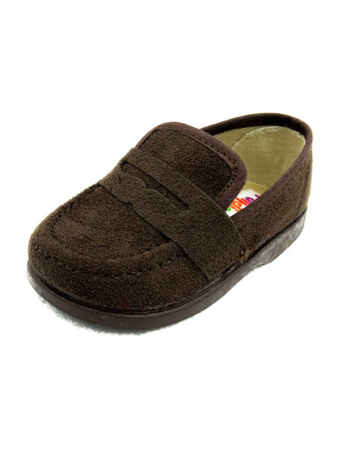 mocasin de serratex con suela de goma para nino