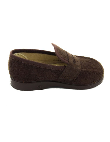 mocasin de serratex con suela de goma para nino