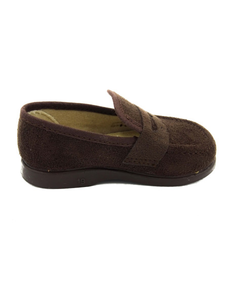 mocasin de serratex con suela de goma para nino