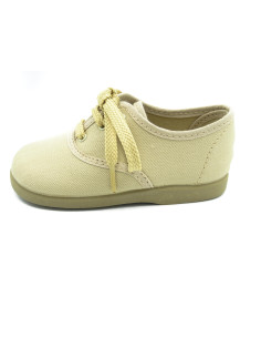 bamba de tela con los cordones al tono para nino 2