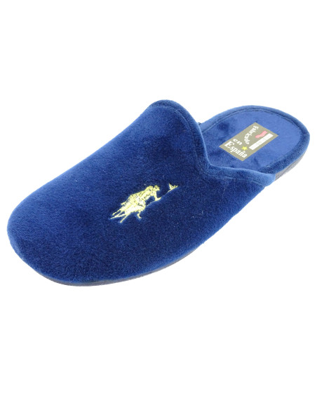 zapatilla de casa para caballero con las suela de caucho