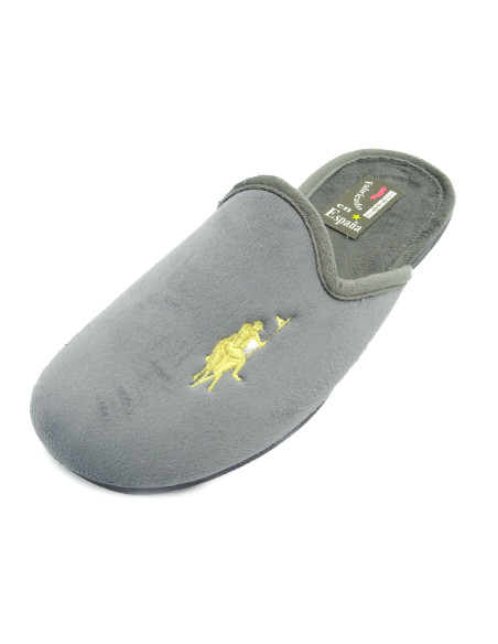 zapatilla de casa para caballero con las suela de caucho