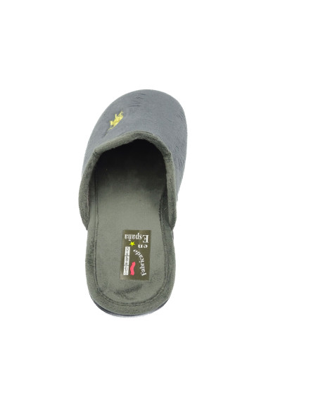 zapatilla de casa para caballero con las suela de caucho