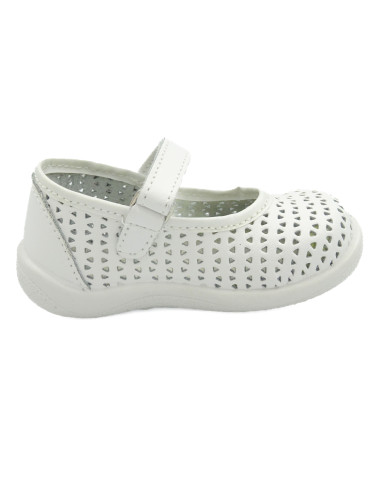 mercedita de piel caladitas con cierre de pegar