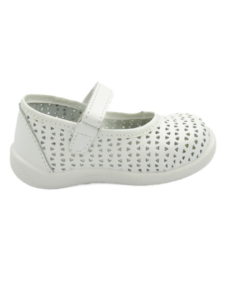 mercedita de piel caladitas con cierre de pegar