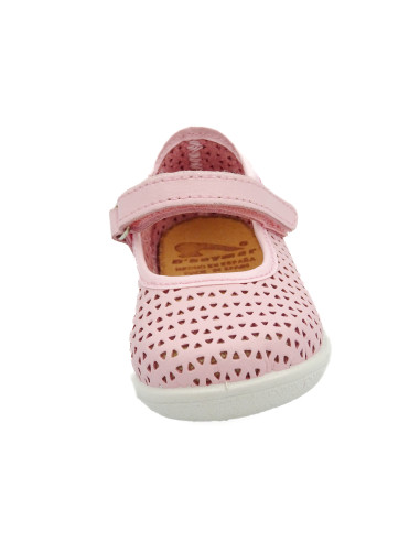 mercedita de piel caladitas con cierre de pegar