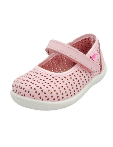 mercedita de piel caladitas con cierre de pegar