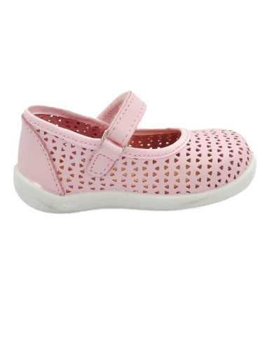 mercedita de piel caladitas con cierre de pegar