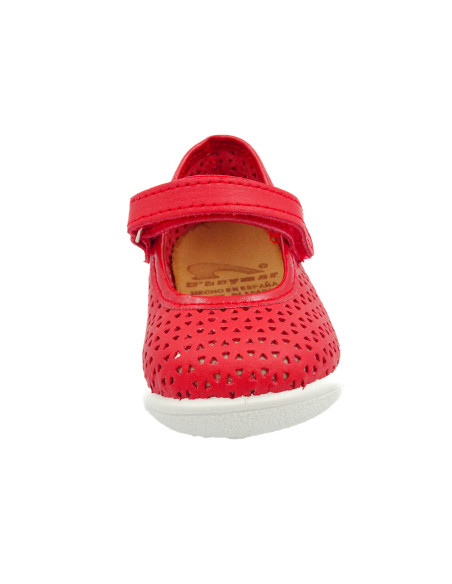 mercedita de piel caladitas con cierre de pegar