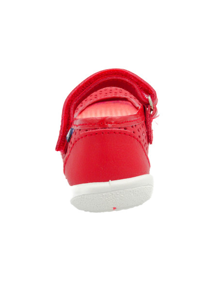 mercedita de piel caladitas con cierre de pegar