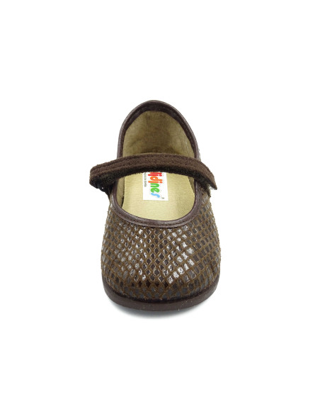 mercedita de nina con dibujo de piel de serpiente