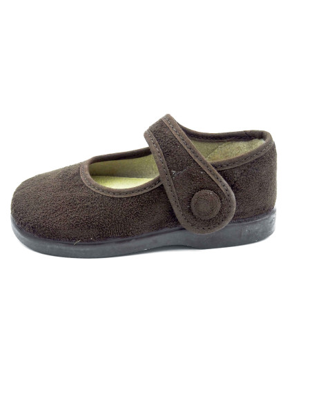 mercedita de serratex con un boton de adorno para nina