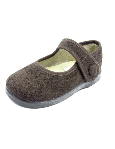 mercedita de serratex con un boton de adorno para nina