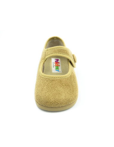 mercedita de serratex con un boton de adorno para nina