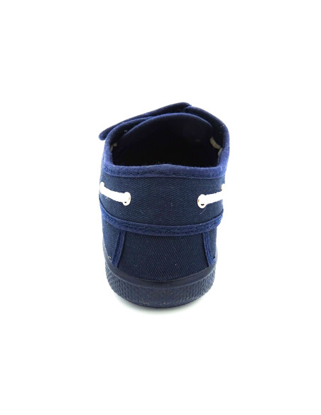 nautico de tela para nino con suela de caucho