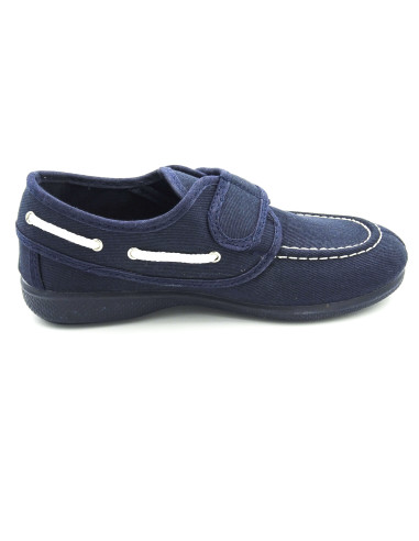 nautico de tela para nino con suela de caucho